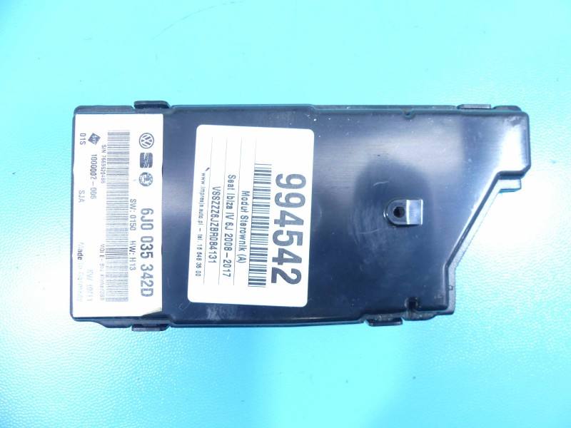 Блок керування модуль Seat Ibiza 6J0035342D — фото деталі 2