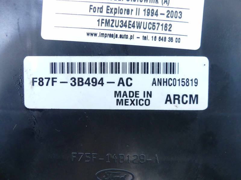 Блок керування модуль Ford Explorer F87F-3B494-AC — фото деталі 5