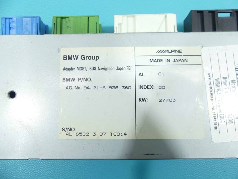 Блок керування модуль BMW 7 E65 6938360 — фото деталі 4
