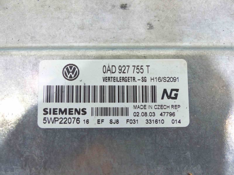 Блок керування АКПП Volkswagen Touareg 0AD927755T — фото деталі 3