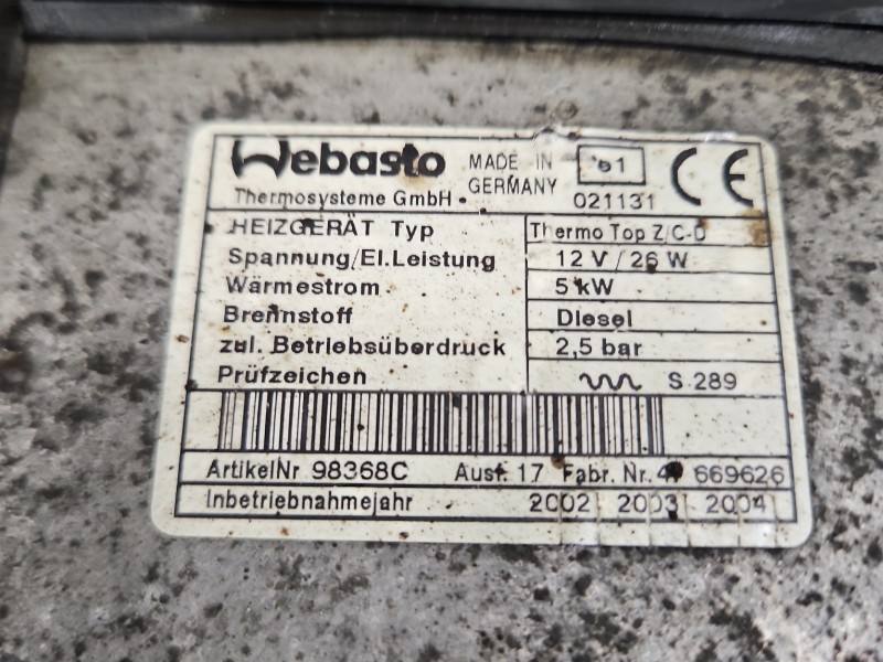 Автономний обігрівач Webasto Chrysler Voyager 66724A — фото деталі 3