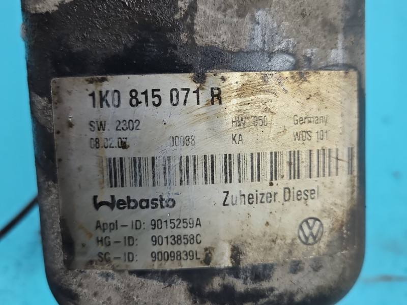 Автономний обігрівач Webasto Volkswagen Touran 1K0815071R — фото деталі 12