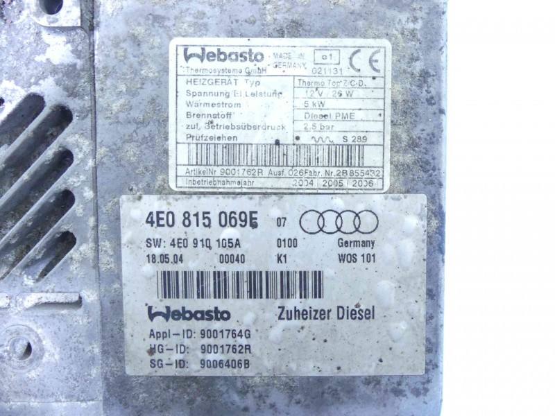 Автономний обігрівач Webasto Audi A8 D3 4E0815069E — фото деталі 3