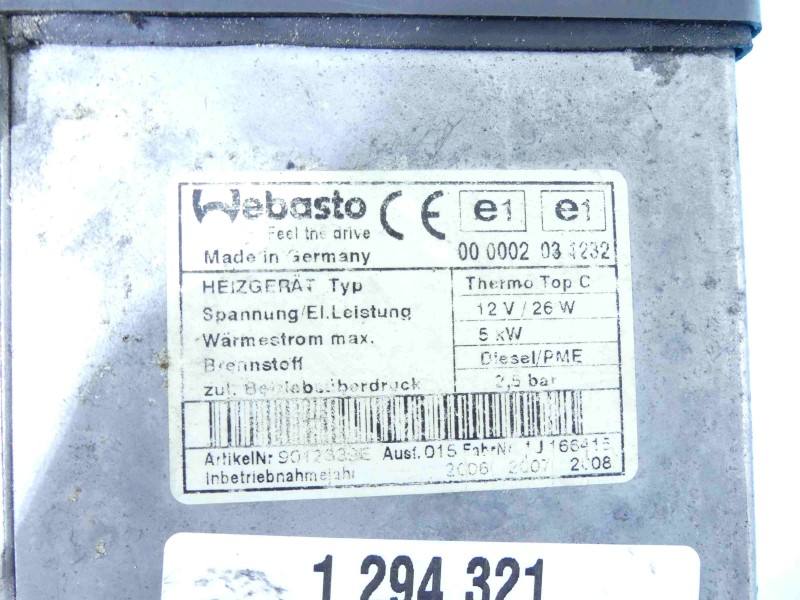 Автономний обігрівач Webasto Audi Q7 4L0815071B — фото деталі 3
