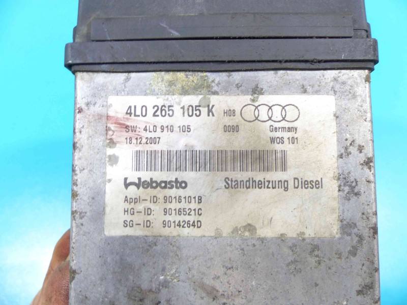 Автономний обігрівач Webasto Audi Q7 4L0265105K — фото деталі 8