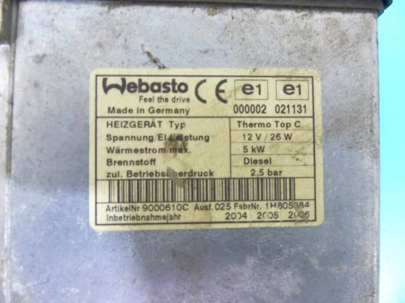 Автономний обігрівач Webasto Mazda 6 9000610C — фото деталі 3