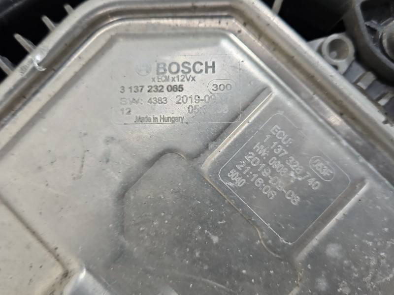 Вентилятор радіатора дифузор Opel Astra K 0130707485 — фото деталі 7
