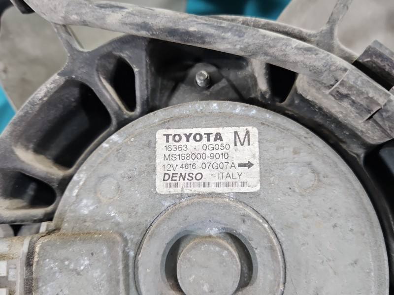 Вентилятор радіатора дифузор Toyota Avensis T25 MS168000-9010 — фото деталі 7