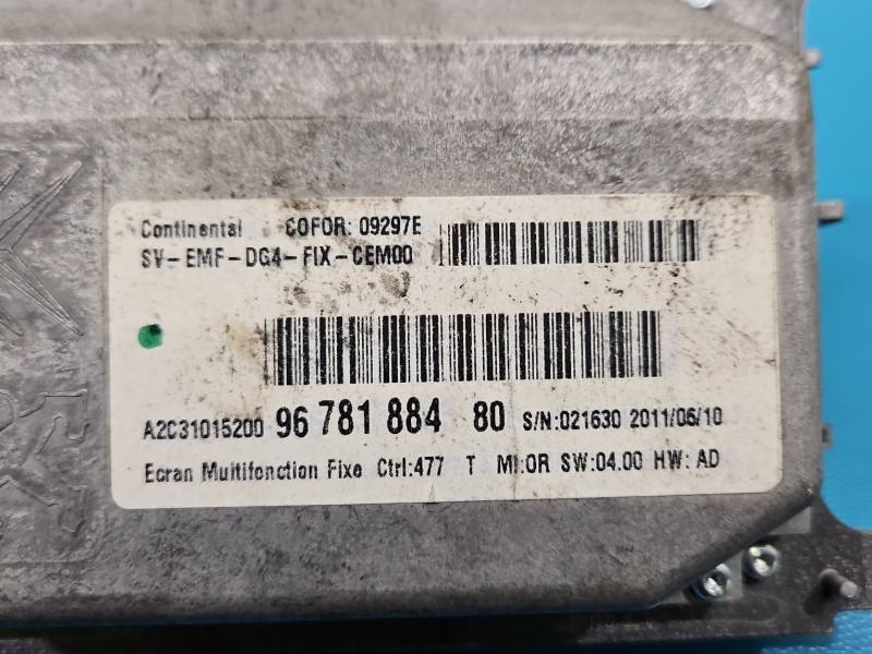 Монітор дисплей бортовий комп'ютер Peugeot 508 9678188480 — фото деталі 5