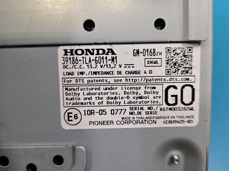 Аудіопідсилювач підсилювач звуку Honda CR-V 39186-TLA-G011-M1 — фото деталі 7
