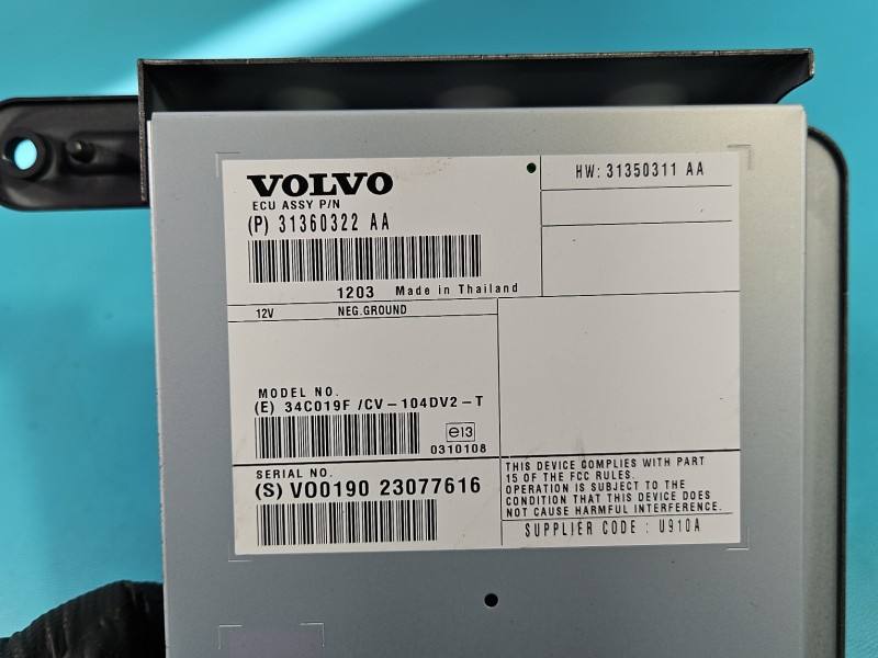 Аудиоусилитель усилитель звука Volvo XC60 31360322 — фото детали 6