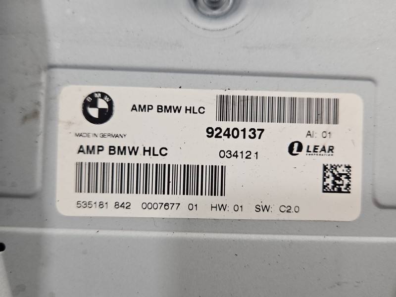 Аудиоусилитель усилитель звука BMW X6 9240137 — фото детали 6