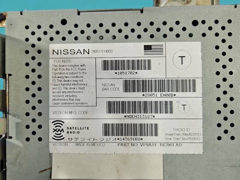 Аудіопідсилювач підсилювач звуку Infiniti QX50 28051-EH00B — фото деталі 8