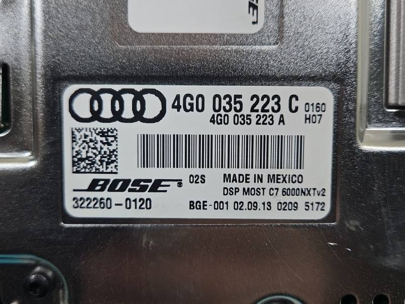 Аудіопідсилювач підсилювач звуку Audi A6 C7 4G0035223C — фото деталі 8