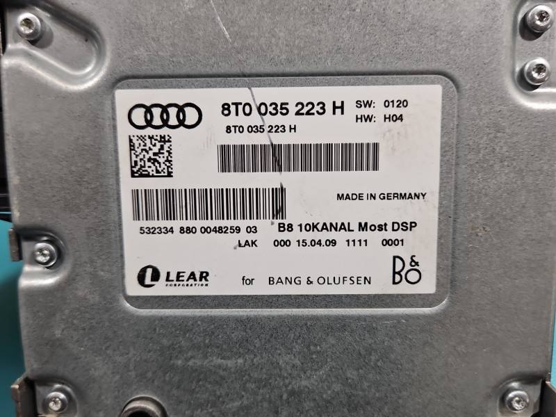 Аудіопідсилювач підсилювач звуку Audi A5 8T 8T0035223H — фото деталі 7