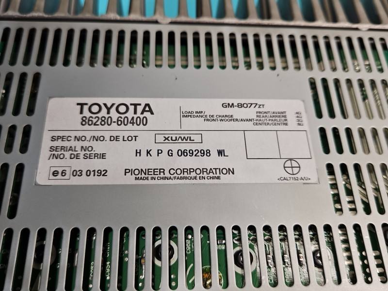 Аудіопідсилювач підсилювач звуку Toyota Land Cruiser 86280-60400 — фото деталі 7