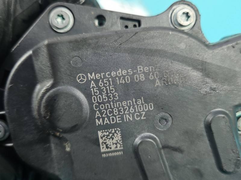 Клапан EGR Mercedes E W212 A6511400860 — фото деталі 6