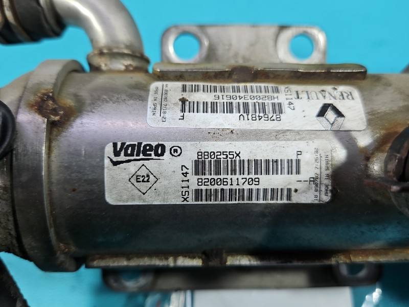 Радіатор EGR вихлопних газів Renault Scenic 2 8200611709 — фото деталі 10