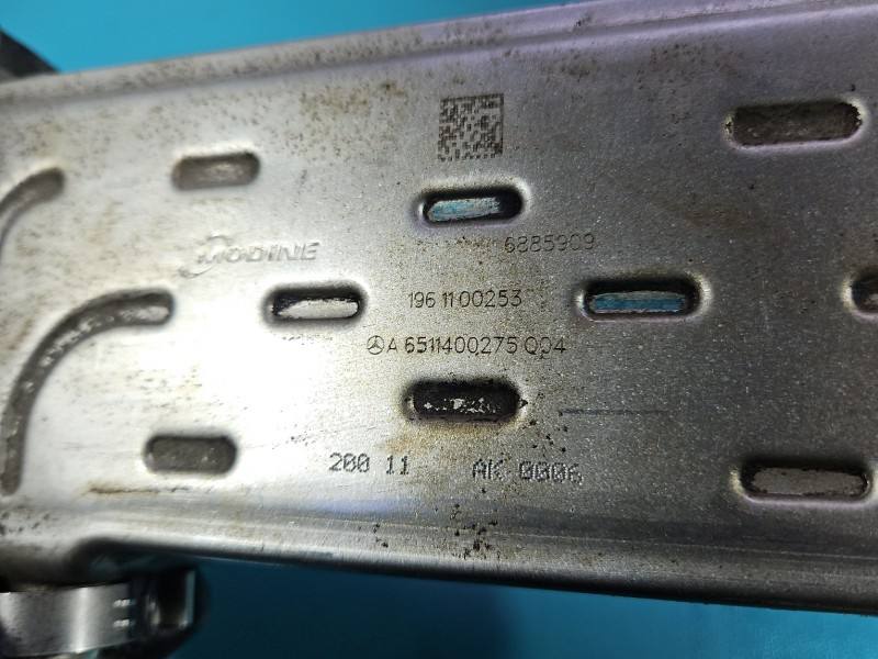 Радіатор EGR вихлопних газів Mercedes E W212 A6511400275004 — фото деталі 9