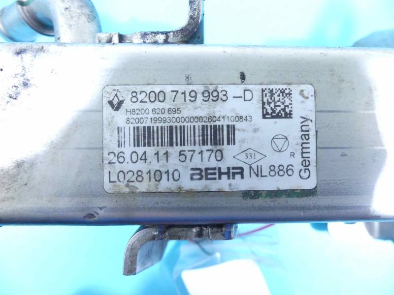 Радіатор EGR вихлопних газів Nissan Qashqai 8200719993D — фото деталі 3