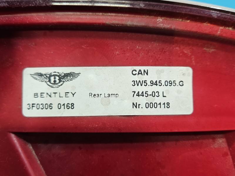 Ліхтар задній лівий Bentley Continental 3W5945095G — фото деталі 14