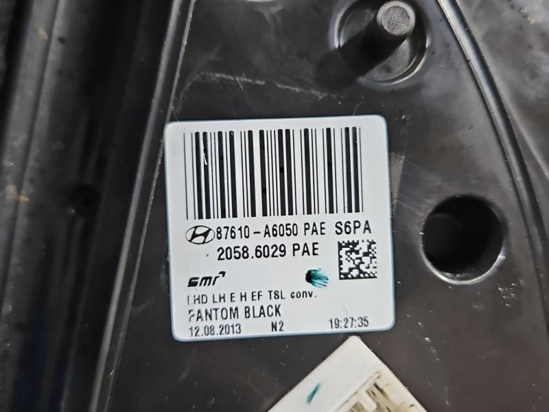 Дзеркало заднього виду ліве Hyundai I30 87610-A6050 — фото деталі 7