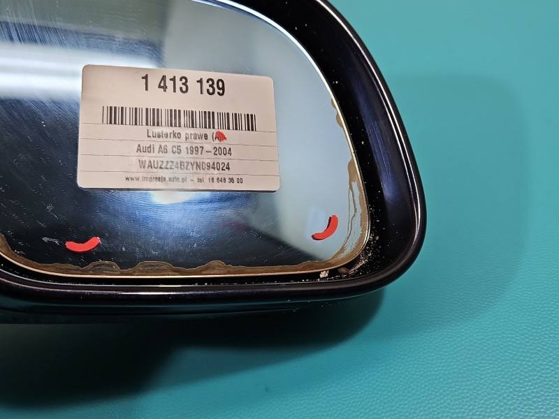 Дзеркало заднього виду праве Audi A6 C5 — фото деталі 7