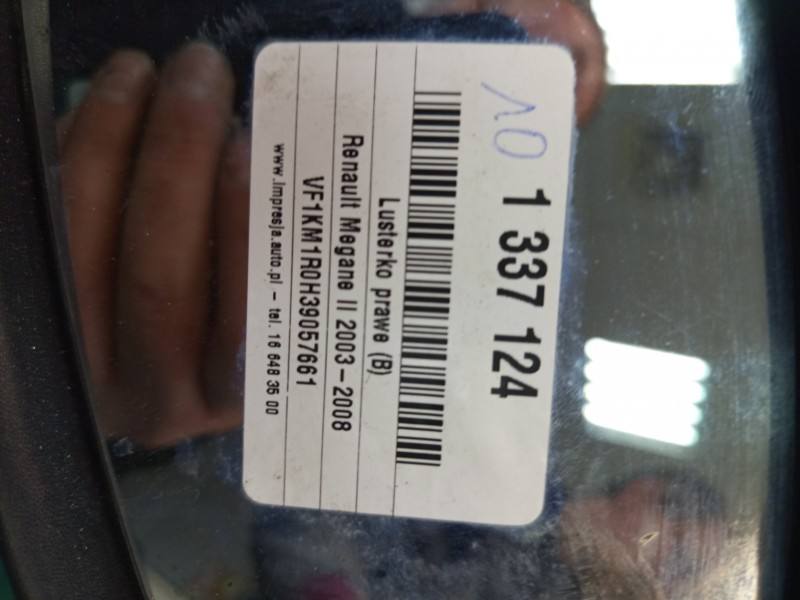 Дзеркало заднього виду праве Renault Megane 2 — фото деталі 8