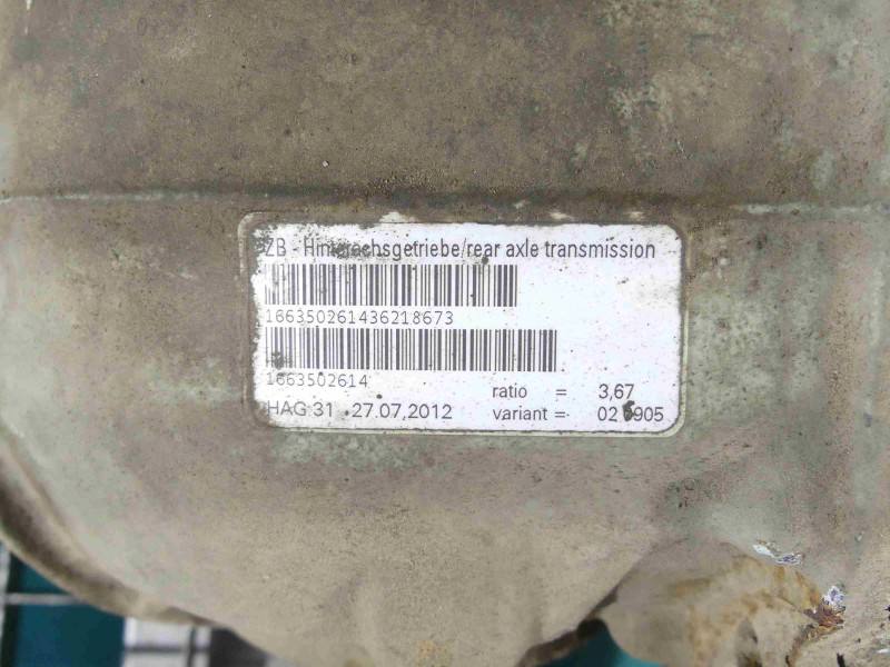 Редуктор Mercedes ML W166 1663502614 — фото деталі 7