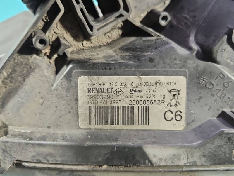 Фара передня ліва Renault Scenic 3 260608682R — фото деталі 16