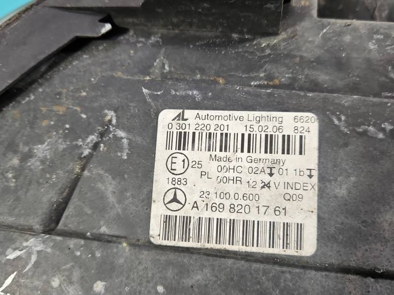 Фара передня ліва Mercedes B W245 0301220201 — фото деталі 10