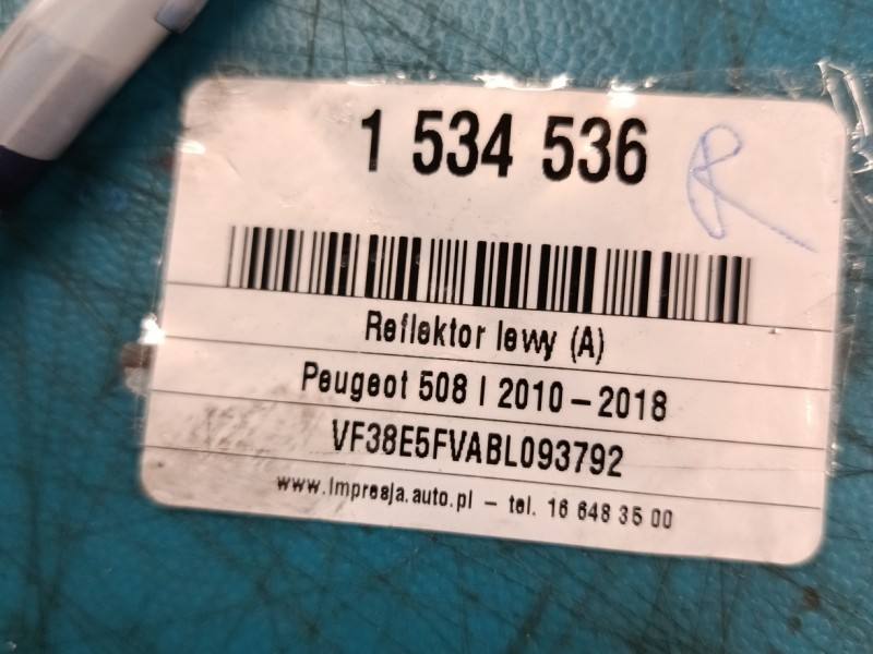 Фара передня ліва Peugeot 508 9687580680 — фото деталі 17