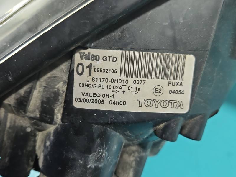 Фара передняя левая Toyota Aygo 81170-0H010 — фото детали 10