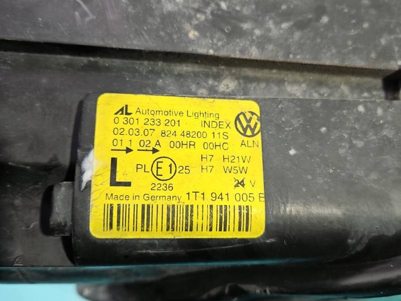 Фара передня ліва Volkswagen Touran 1T0941005B — фото деталі 11