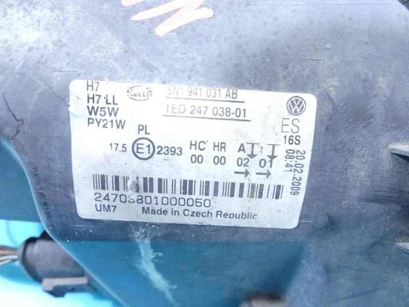 Фара передня ліва Volkswagen Tiguan 5N1941031AB — фото деталі 7