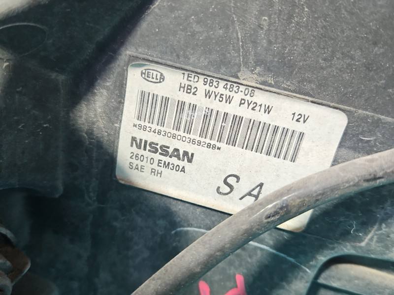 Фара передня права Nissan Tiida 26010-EM30A — фото деталі 5
