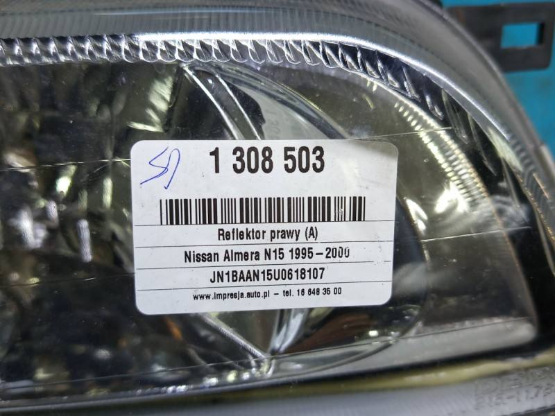 Фара передня права Nissan Almera — фото деталі 7
