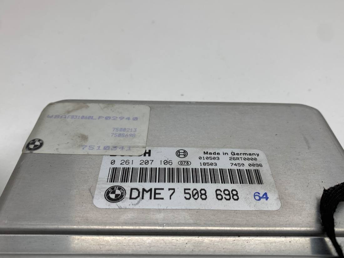 ЕБУ блок управління двигуна BMW X5 E53 7508698 0261207106 — фото деталі 4