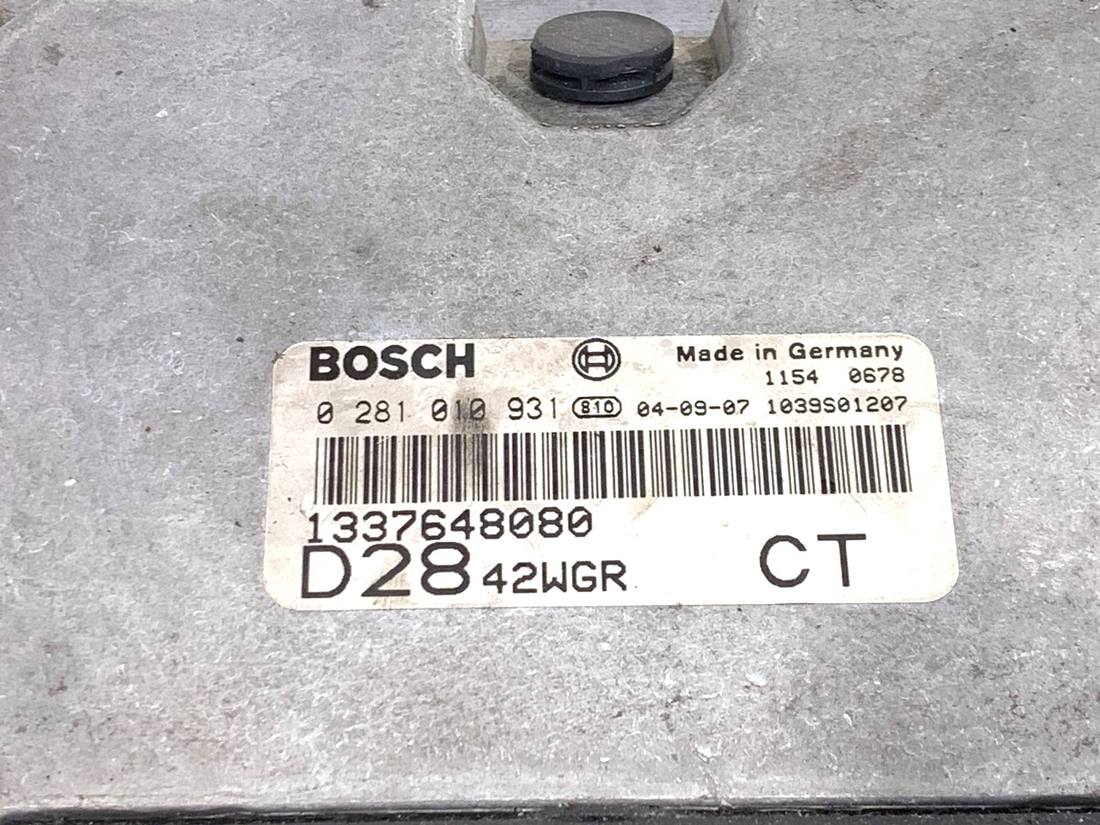 ЕБУ блок управління двигуна Fiat Ducato 1337648080 — фото деталі 4