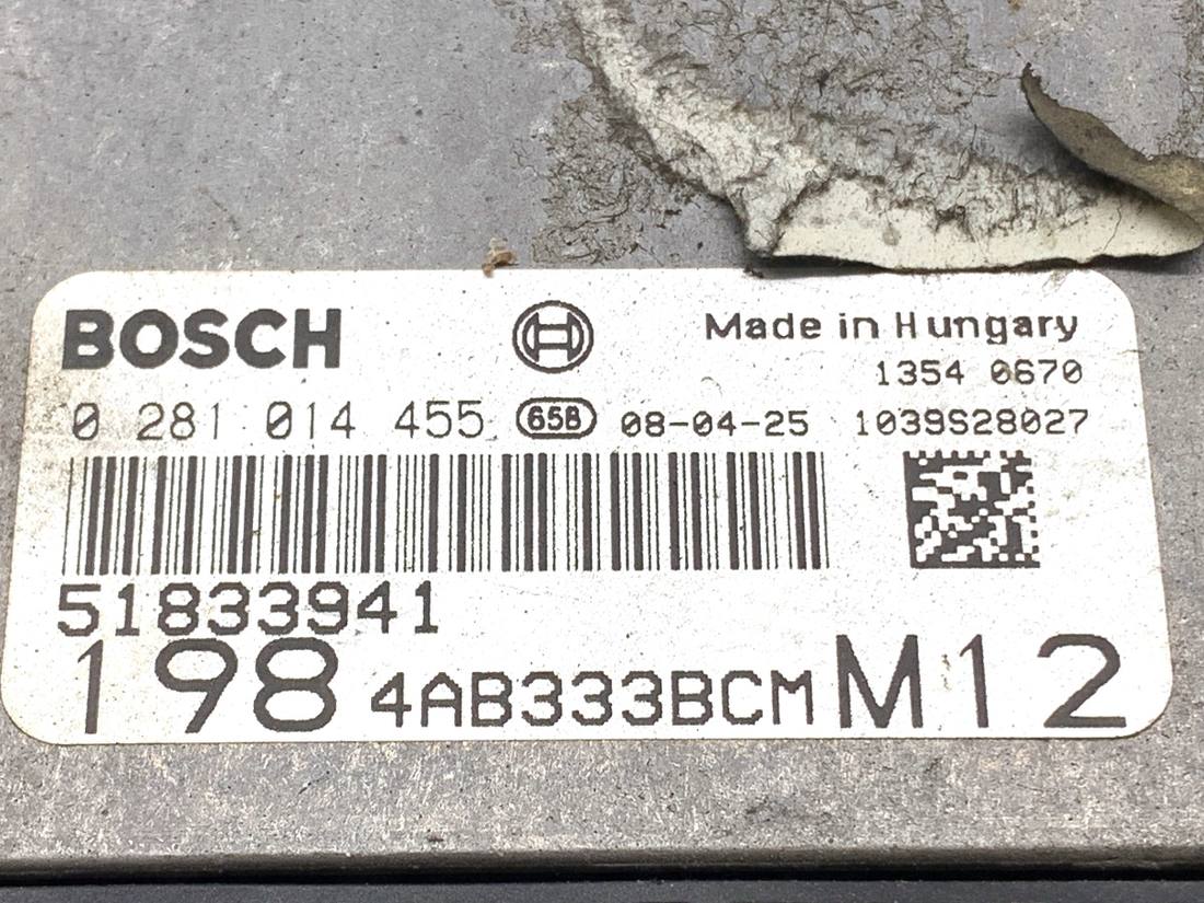 ЕБУ блок управління двигуна Fiat Bravo 51833941 — фото деталі 6