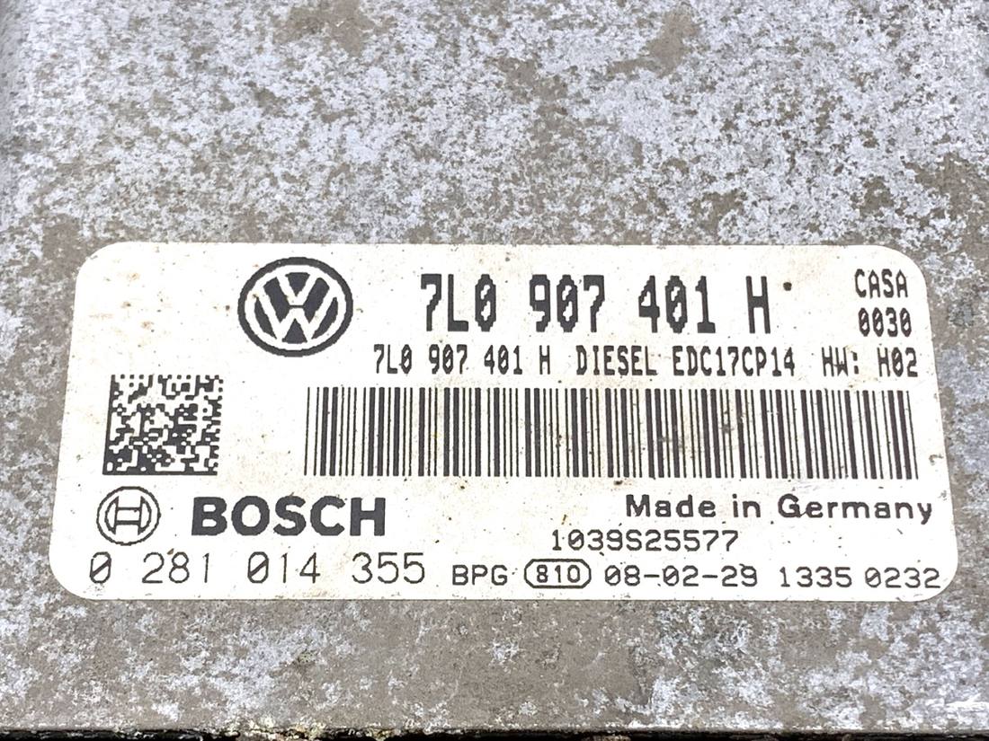 ЕБУ блок управління двигуна Volkswagen Touareg 7L0907401H — фото деталі 6