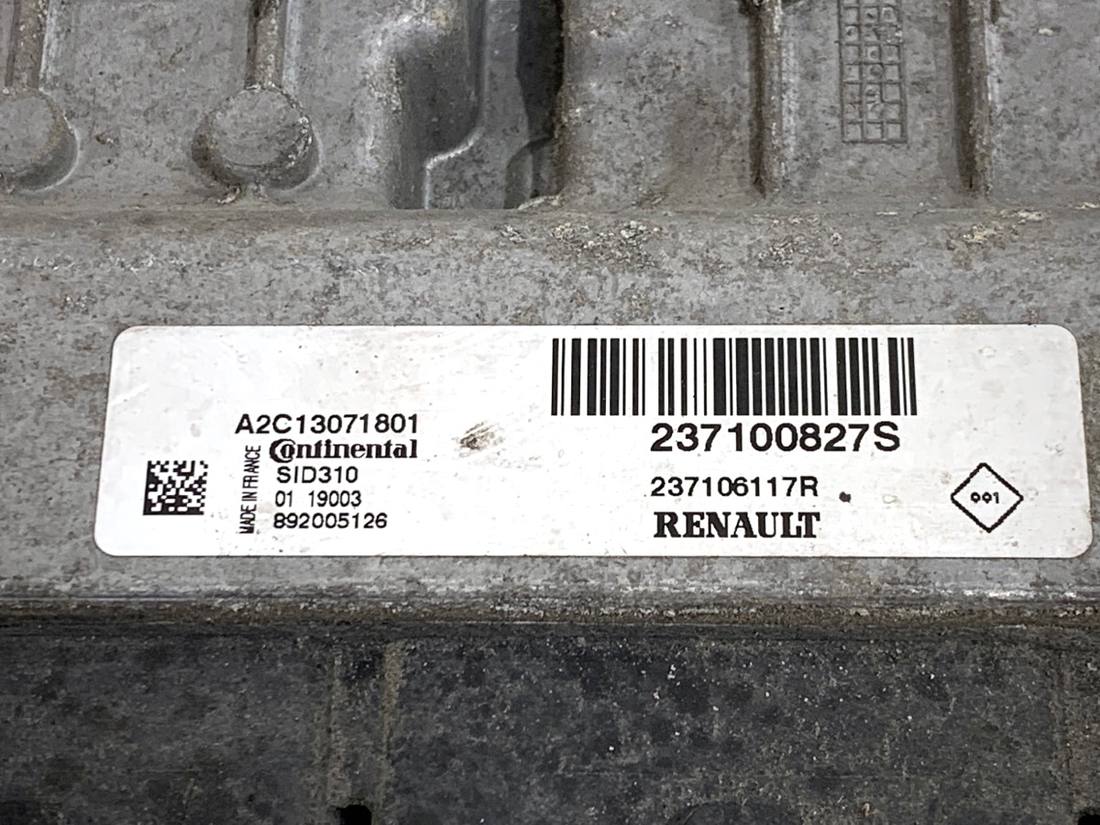ЕБУ блок управління двигуна Renault Master 237100827S — фото деталі 4