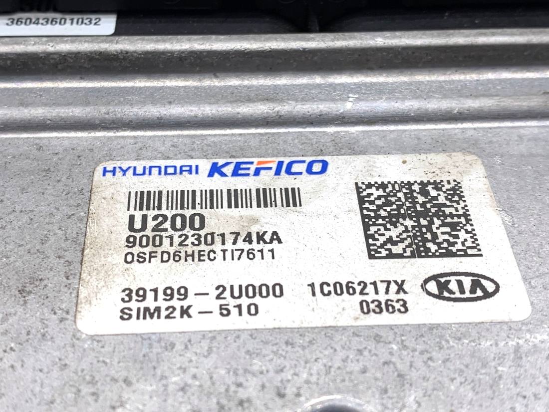 ЕБУ блок управління двигуна Kia Ceed 39199-2U000 — фото деталі 3
