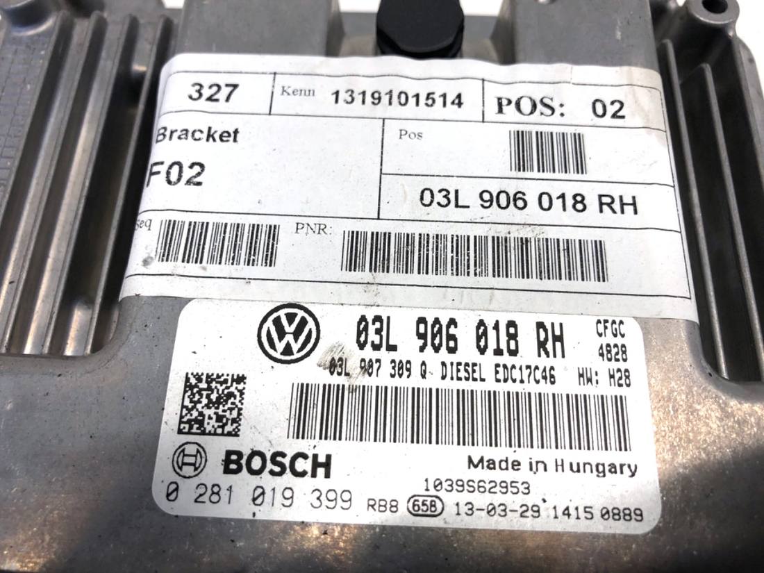 ЕБУ блок управління двигуна Volkswagen Sharan 03L906018RH — фото деталі 3