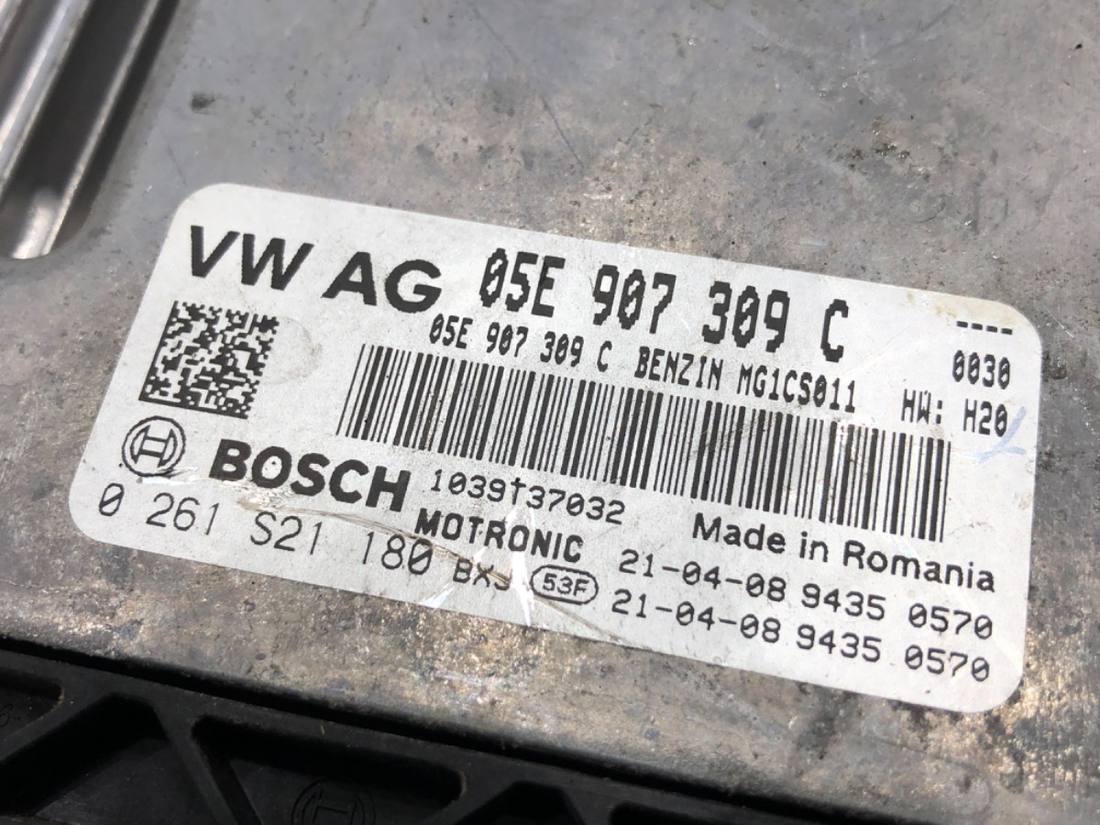 ЕБУ блок управління двигуна Audi Q3 05E907309C 0261S21180 — фото деталі 4