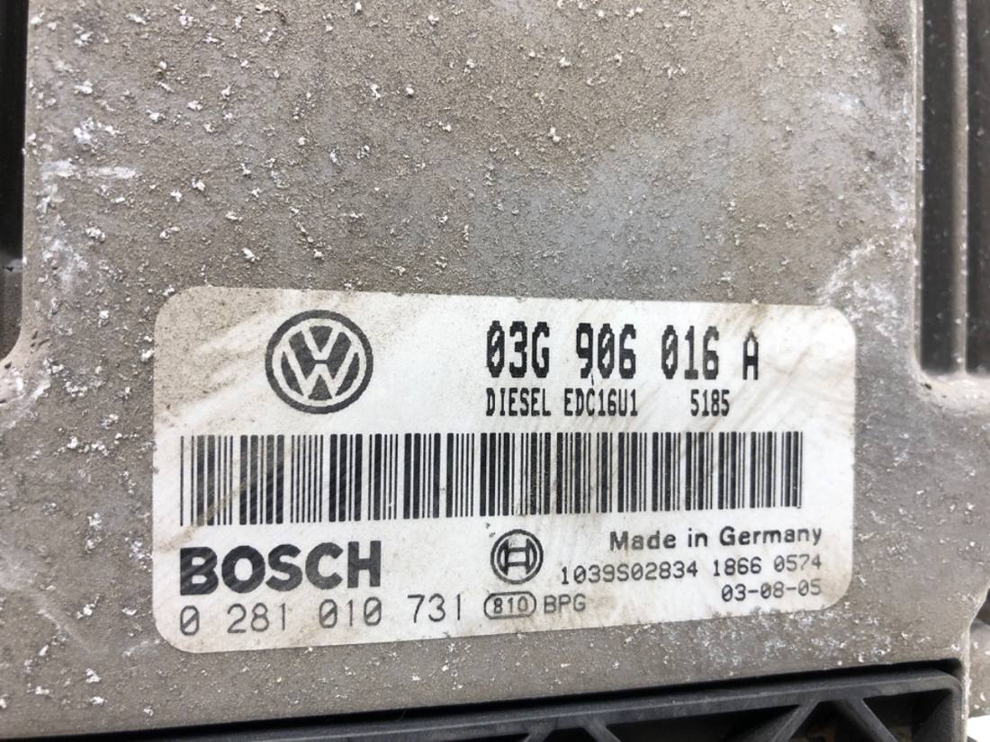 ЕБУ блок управління двигуна Volkswagen Touran 03G906016A 0281010731 — фото деталі 4
