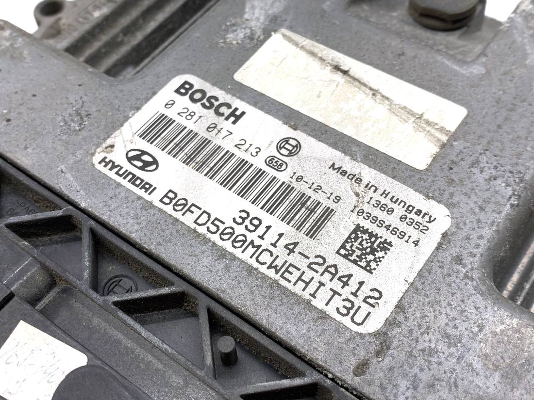 ЕБУ блок управління двигуна Hyundai I30 39114-2A412 0281017213 — фото деталі 3