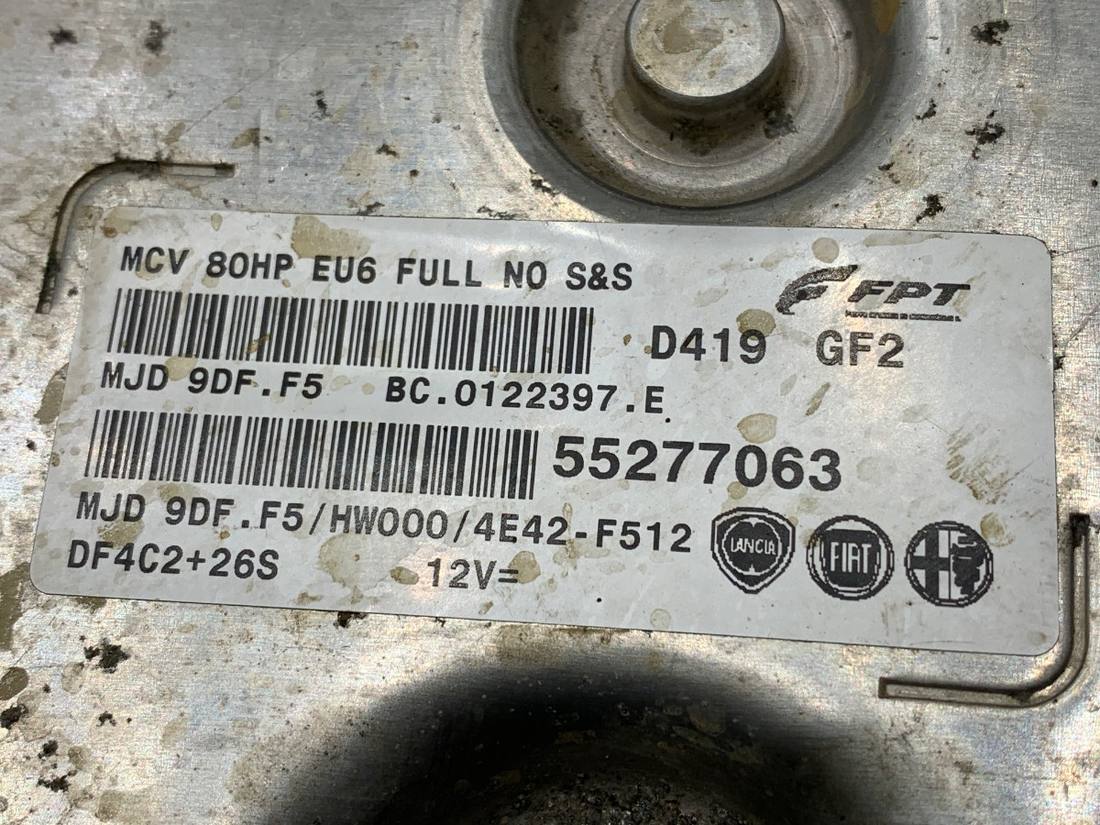 ЕБУ блок управління двигуна Fiat Fiorino 55277063 — фото деталі 4