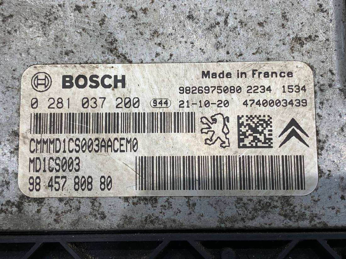 ЕБУ блок управління двигуна Toyota Proace City 9845780880 — фото деталі 4