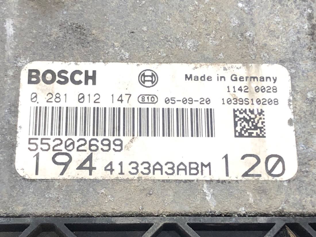 ЕБУ блок управління двигуна Fiat Croma 55202699 0281012147 — фото деталі 4
